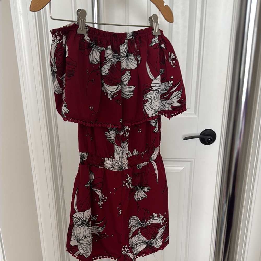 Floral Off-Shoulder Romper